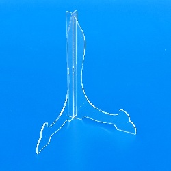 Portapiatto in plexiglass trasparente